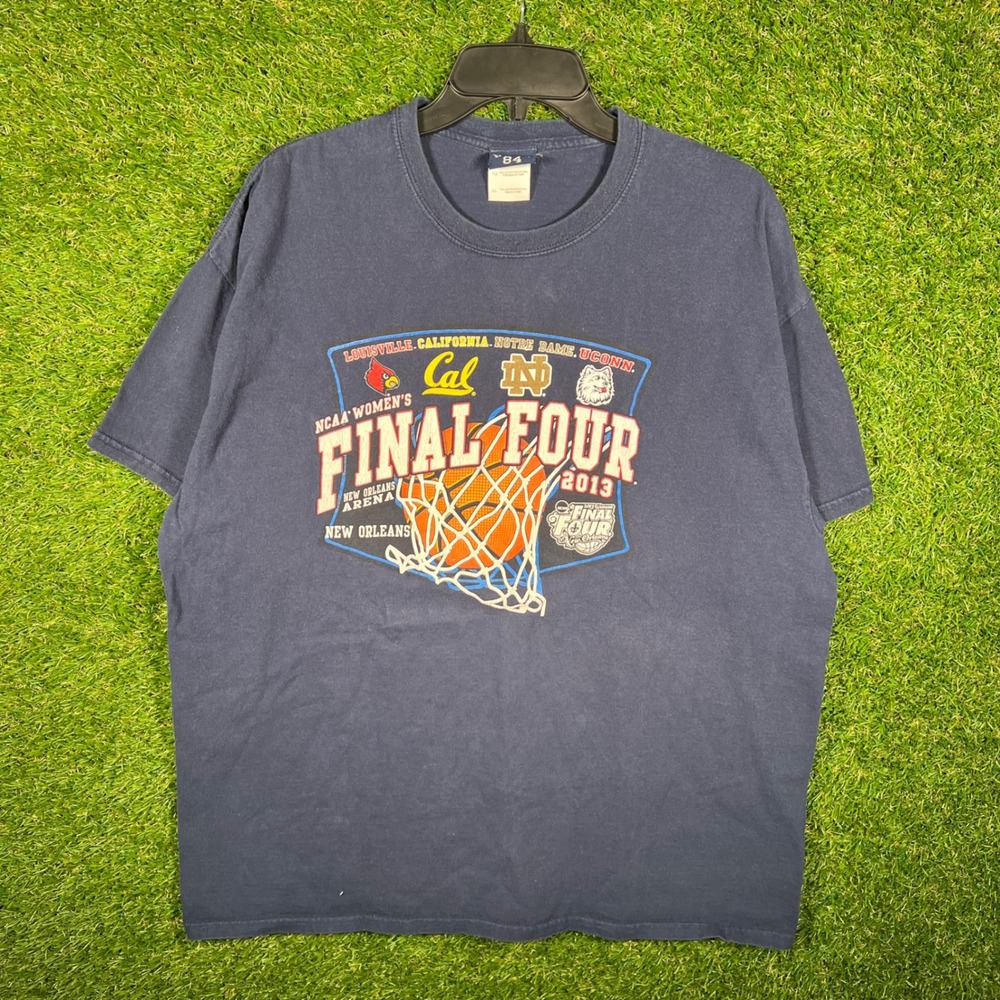 Blue 84 NCAA Womens Final Four 2013 New Orleans Basketball T-Shirt Navy XL
